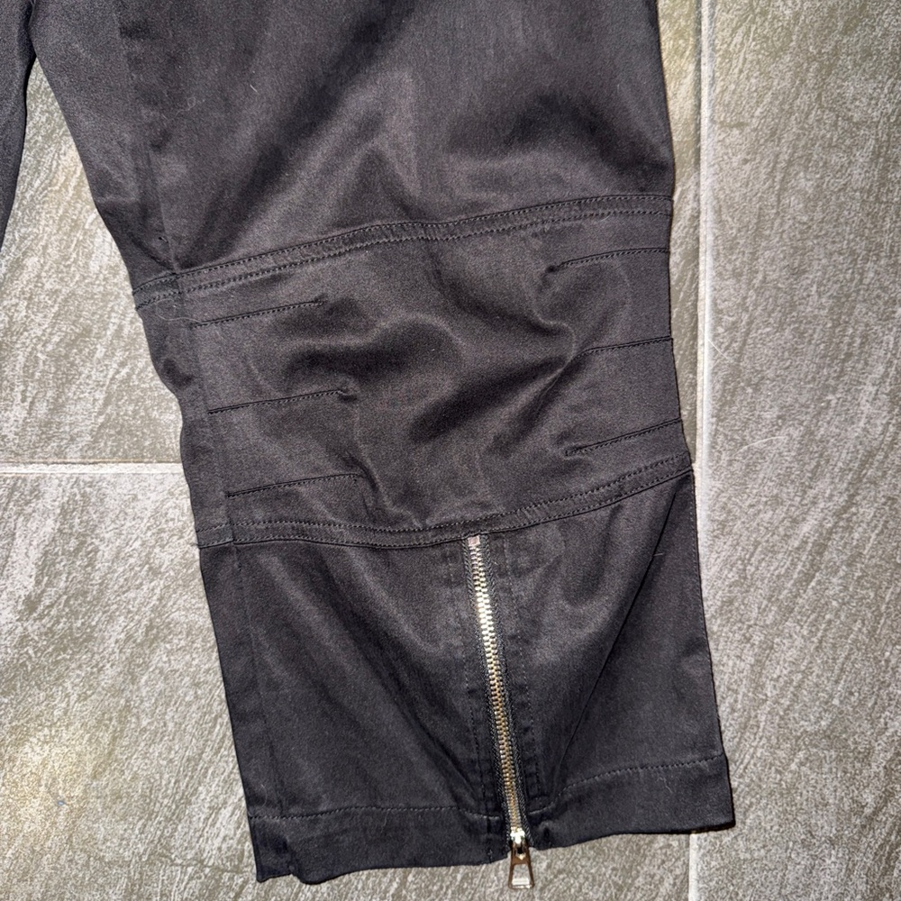 Free People Black Capri Pants with Zipper Accents - Picture 9 of 15